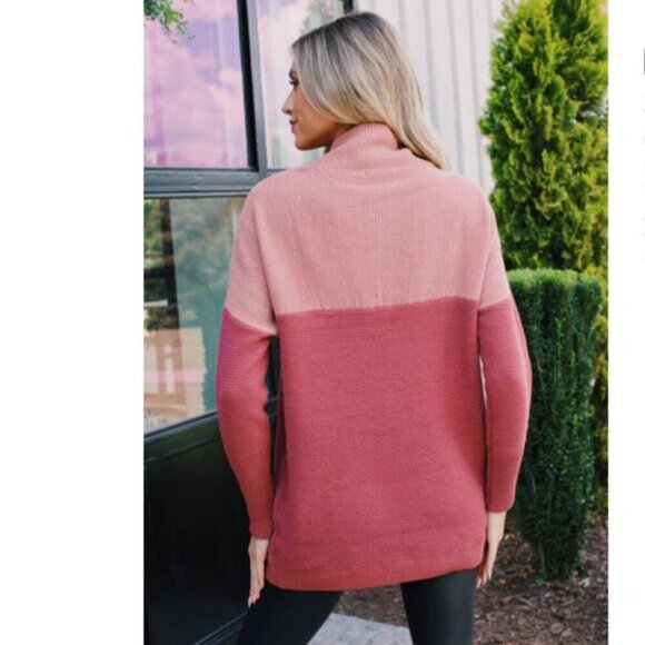 Cloth Pink Oversized Knit Sweater Size Xlarge - Picture 2 of 13